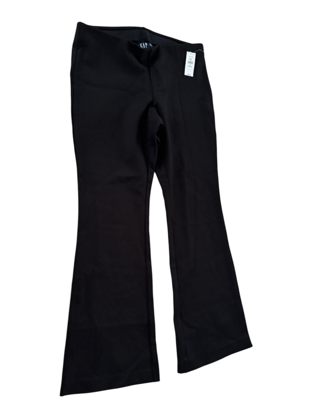 GAP Black Wide Leg Flare Pants Stretch NWT Petite M $79.95
